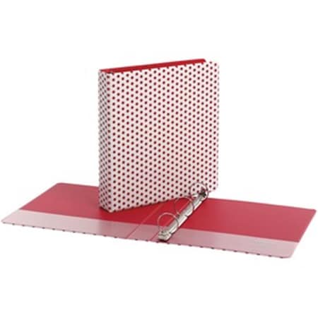 Tops Products 1.5 in. Oxford Back-Mounted Round Ring Binder, Red - 350 Sheet OXF42654